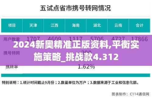 2024新奥精准正版资料,平衡实施策略_挑战款4.312