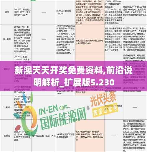 新澳天天开奖免费资料,前沿说明解析_扩展版5.230