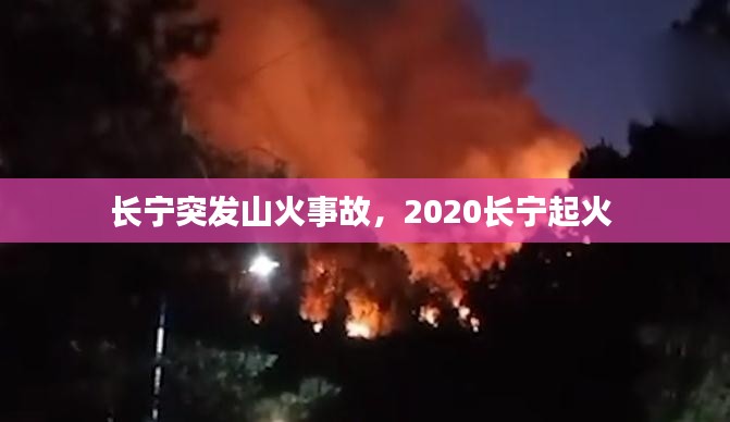 长宁突发山火事故,2020长宁起火